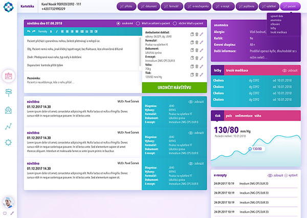 Ordinační software pro lékaře